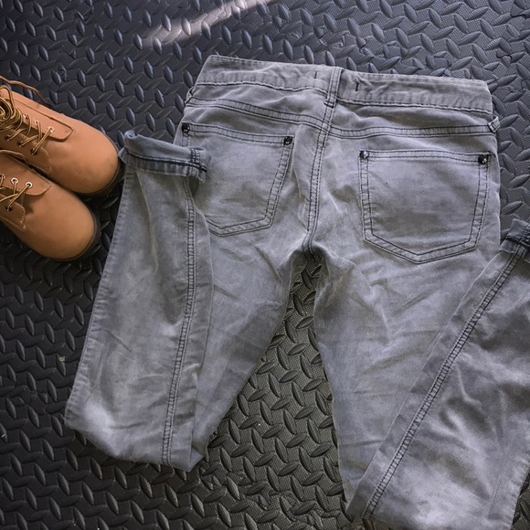 Free People Grey Corduroy Jean pants Size 26 - Picture 9 of 10